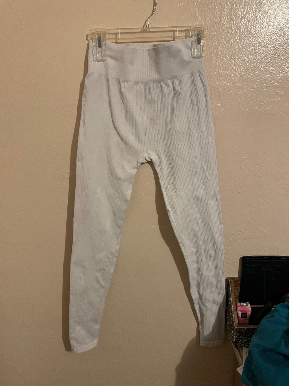 H&M white sport leggings